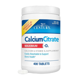 21st Century, Calcium Citrate Plus D3 Maximum, 400 Tablets