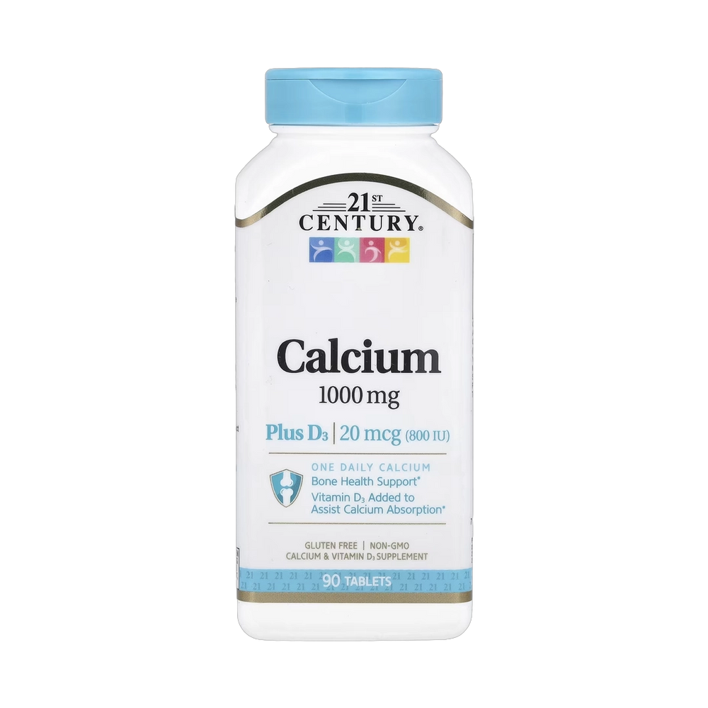 21st Century, Calcium Plus D3, 90 Tablets