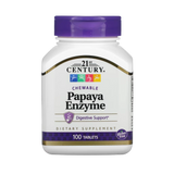 21st Century, Chewable Papaya Enzyme, 100 Tablets