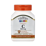 21st Century, Chewable Vitamin C, Orange , 500 mg, 110 Tablets