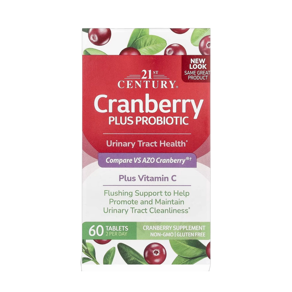 21st Century, Cranberry Plus Probiotic, 60 Tablets