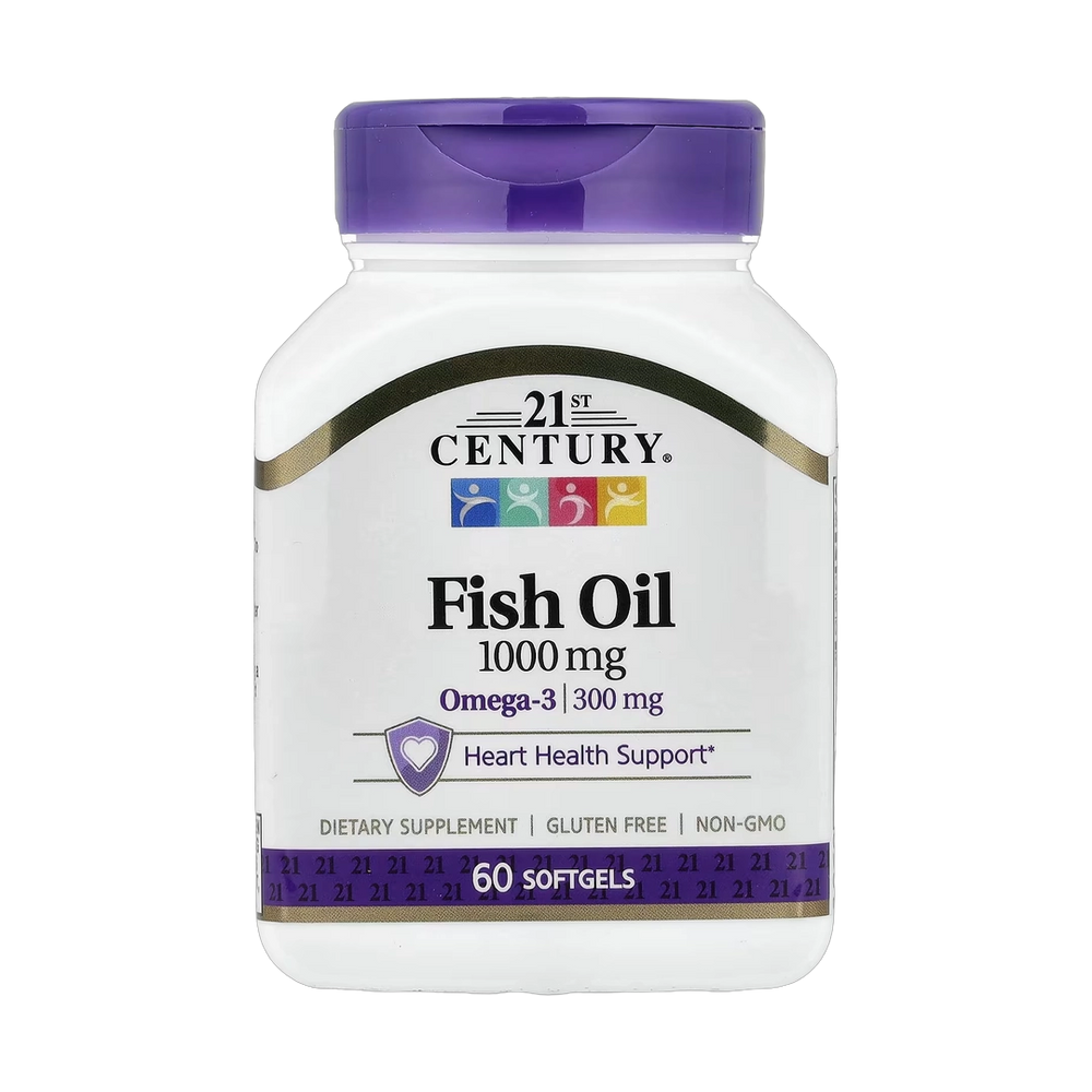 21st Century, Fish Oil, 1,000 mg, 60 Softgels