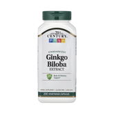 21st Century, Ginkgo Biloba Extract, Standardized, 200 Vegetarian Capsules