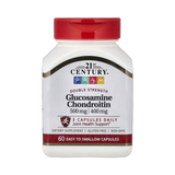 21st Century, Glucosamine Chondroitin, 500 mg/400 mg, 60 Easy To Swallow Capsules