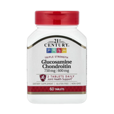 21st Century, Glucosamine/Chondroitin, 60 Tablets