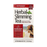 21st Century, Herbal Slimming Tea, Peppermint, Caffeine Free, 24 Tea Bags, 1.7 oz, 48 g