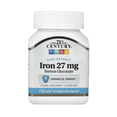 21st Century, High-Potency Iron, 27 mg, 110 Easy to Swallow Tablets