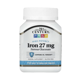 21st Century, High-Potency Iron, 27 mg, 110 Easy to Swallow Tablets