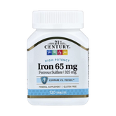 21st Century, Iron, 65 mg, 120 Tablets