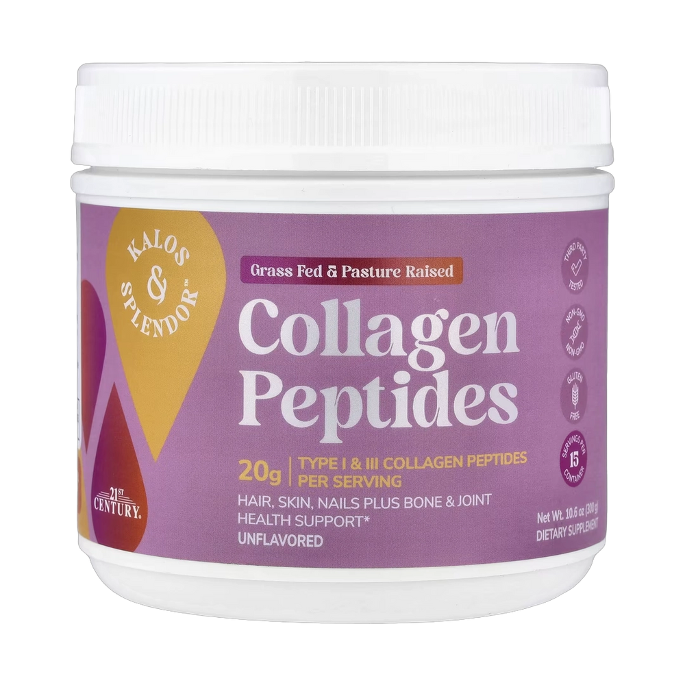 21st Century, Kalos & Splendor� Collagen Peptides, Unflavored, 10.6 oz (300 g)
