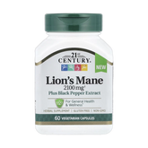 21st Century, Lion's Mane, 2,100 mg, 60 Vegetarian Capsules