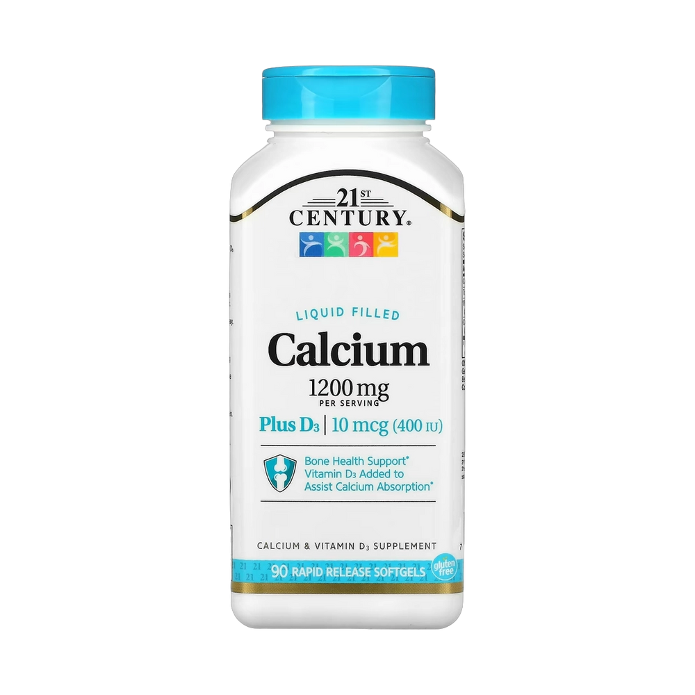 21st Century, Liquid Filled Calcium Plus D3, 90 Rapid Release Softgels