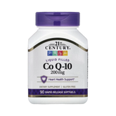 21st Century, Liquid Filled CoQ-10, 200 mg, 90 Rapid Release Softgels