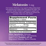 21st Century, Melatonin, 3 mg, 90 Tablets