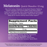 21st Century, Melatonin, Max Strength, Cherry, 12 mg, 120 Tablets