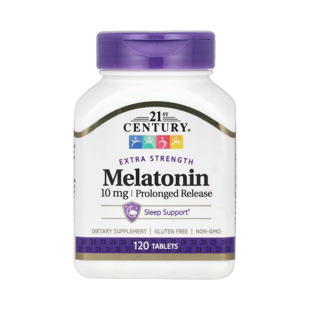 21st Century, Melatonin, Prolonged Release, 10 mg, 120 Tablets