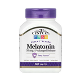 21st Century, Melatonin, Prolonged Release, 10 mg, 120 Tablets