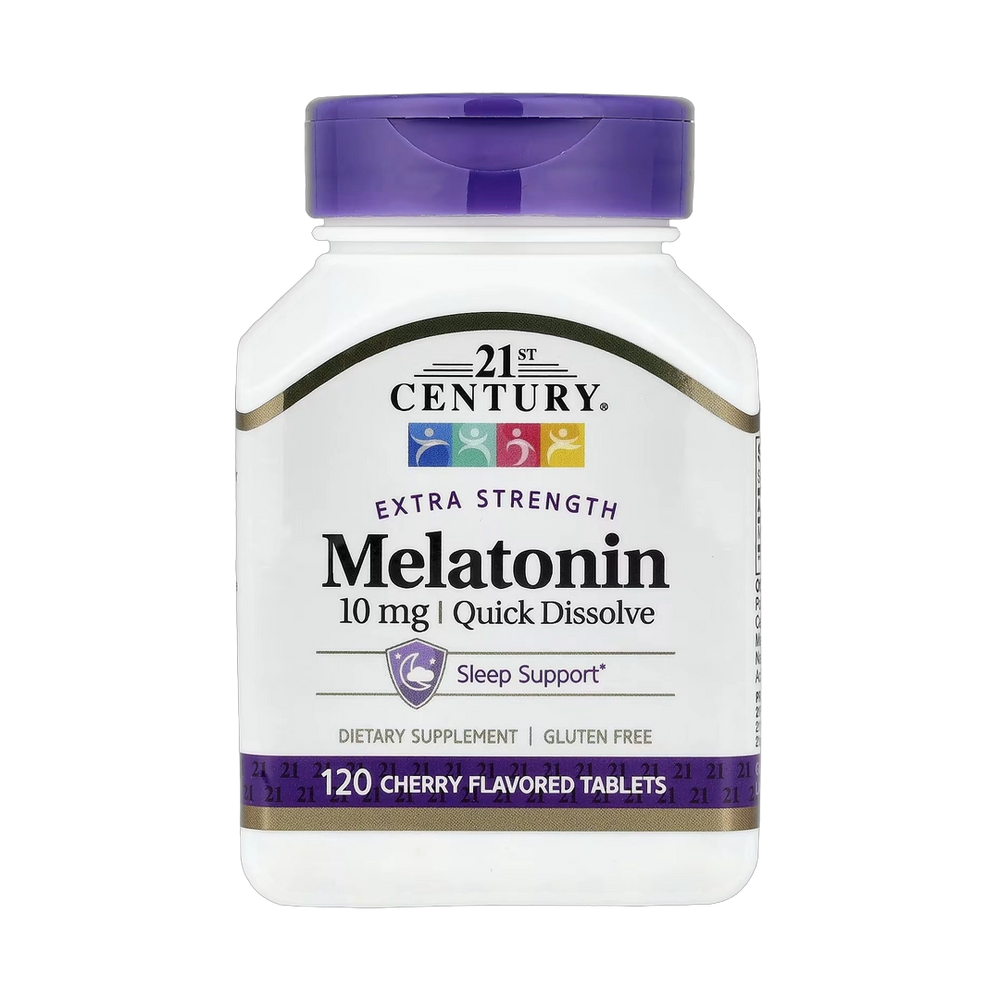 21st Century, Melatonin, Quick Dissolve, Cherry, 10 mg, 120 Tablets