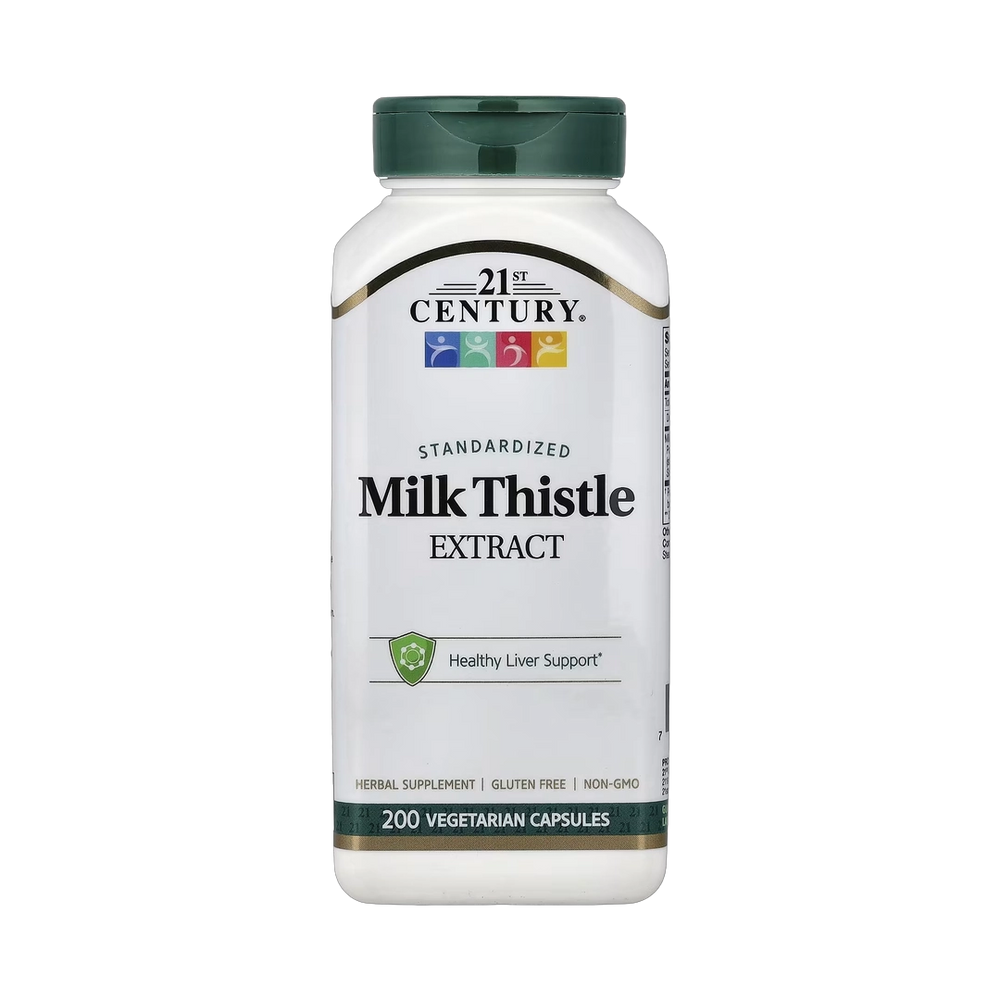 21st Century, Milk Thistle Extract, Standardized , 200 Vegetarian Capsules