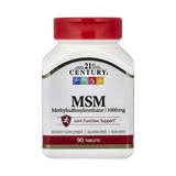 21st Century, MSM, 1,000 mg, 90 Tablets