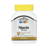 21st Century, Niacin, 100 mg, 110 Tablets