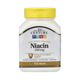 21st Century, Niacin, Prolonged Release, 110 Tablets