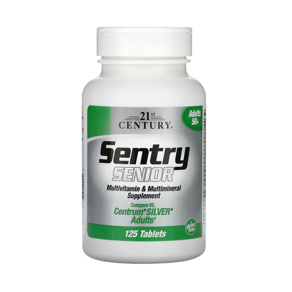 21st Century, Sentry Senior, Multivitamin & Multimineral Supplement, Adults 50+, 125 Tablets