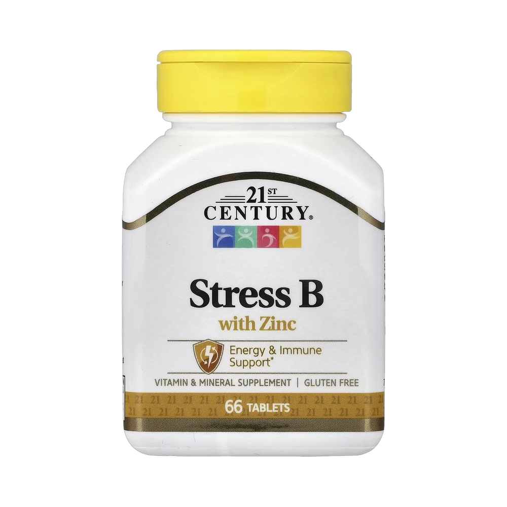 21st Century, Stress B with Zinc, 66 Tablets