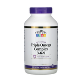 21st Century, Triple Omega Complex 3-6-9, 180 Enteric Coated Softgels