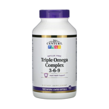 21st Century, Triple Omega Complex 3-6-9, 180 Enteric Coated Softgels