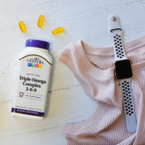 21st Century, Triple Omega Complex 3-6-9, 180 Enteric Coated Softgels