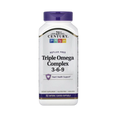21st Century, Triple Omega Complex 3-6-9, 90 Enteric Coated Softgels