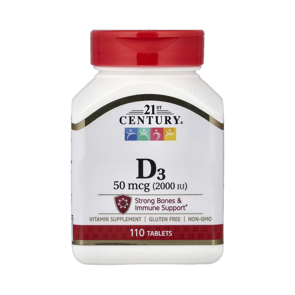 21st Century, Vitamin D3, 50 mcg (2,000 IU), 110 Tablets