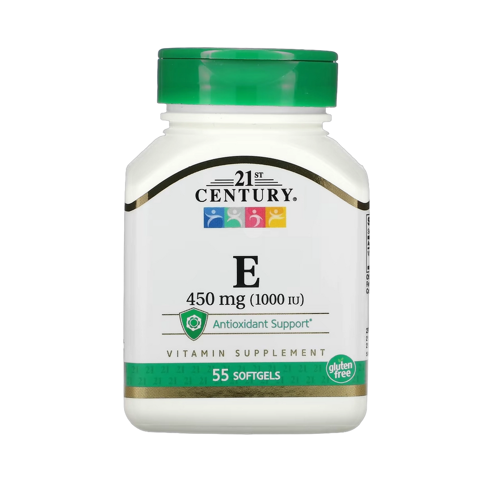 21st Century, Vitamin E, 450 mg (1,000 IU), 55 Softgels