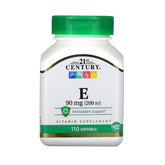 21st Century, Vitamin E, 90 mg (200 IU), 110 Softgels