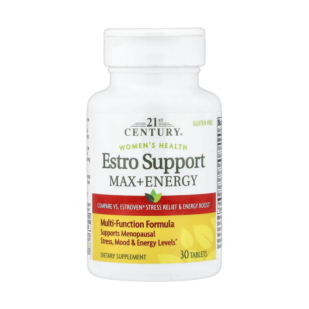 21st Century, Women's Health, Estro Support Max + Energy, 30 Tablets
