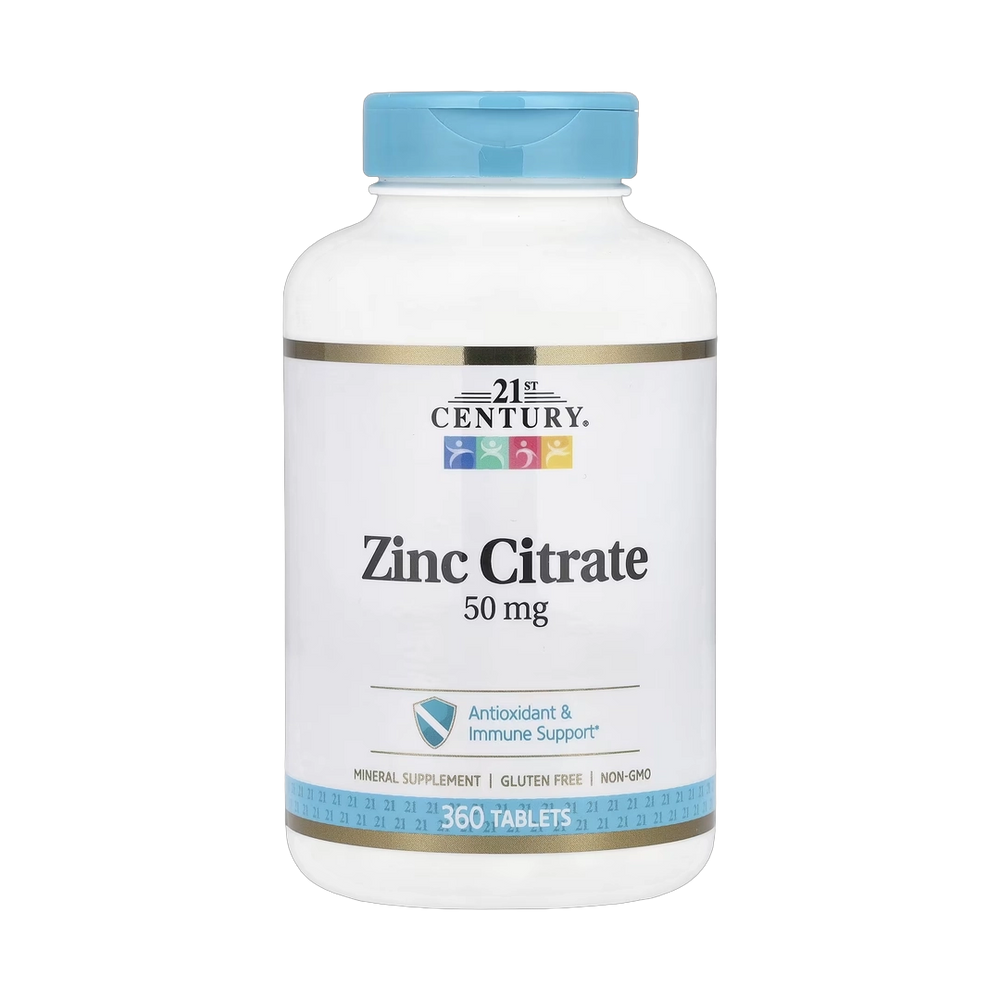 21st Century, Zinc Citrate, 50 mg, 360 Tablets