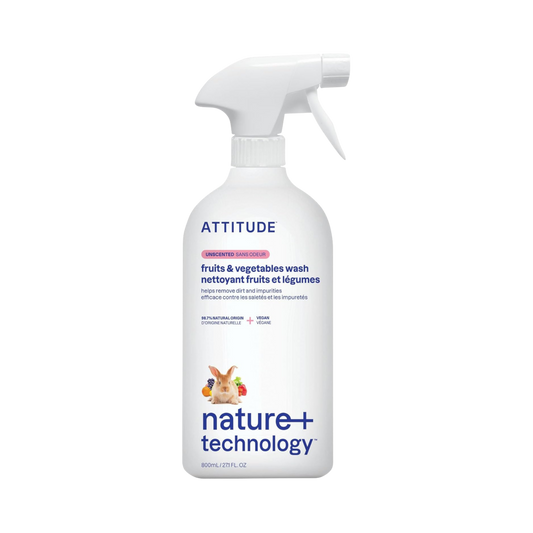 Attitude, Fruit & Vegetable Wash, Unscented, 27.1 Fl Oz