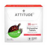 Attitude, Dishwasher Detergent Eco Pouches, 26 Pouch