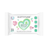 Attitude, Eco Baby Wipes, 72 Counts