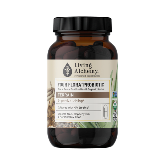 Living Alchemy, Your Flora Probiotics Terrain Gut & Digestive Lining, 60 Capsules