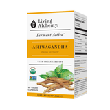 Living Alchemy, Whole Food Fermented, Ashwagandha Alive, Stress Support, 60 Capsules