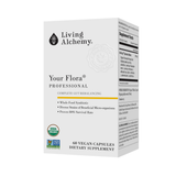 Living Alchemy, Your Flora Probiotics Professional, Cultured With 45+ Strains, 60 Capsules