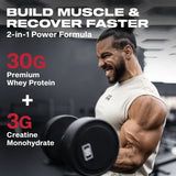 MuscleTech, Nitro-Tech™ Ultimate Muscle Building Whey Protein, Vanilla Cream, 2 lbs (907 g)
