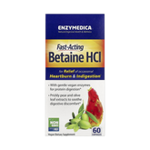 Enzymedica, Fast-Acting Betaine HCl, 60 Capsules