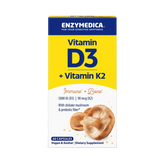 Enzymedica, Vitamin D3 + Vitamin K2, 60 Capsules