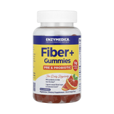 Enzymedica, Fiber+ Gummies, Pre & Probiotic, Blood Orange, 90 Gummies