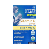 Mommy's Bliss, Organic Baby Vitamin D Drops, Newborn +, 0.11 fl oz, 3.24 ml