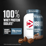 Dymatize, ISO100® Hydrolyzed, 100% Whey Protein Isolate, Gourmet Chocolate, 3 lb (1.37 kg)