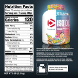 Dymatize, ISO100® Hydrolyzed, 100% Whey Protein Isolate, Birthday Cake Pebbles, 5 lb (2.3 kg)